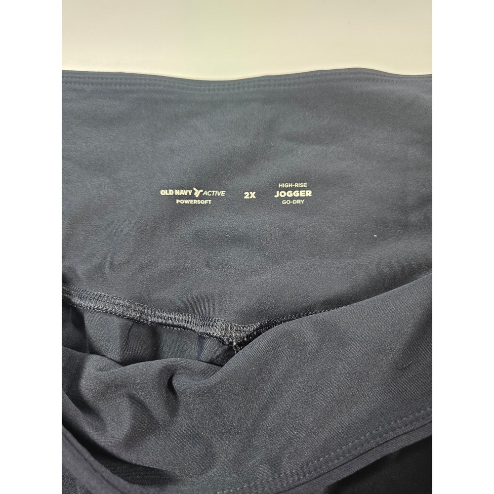 Old Navy Jogger Women 2X Black High-Rise Powersoft Activewear Pants - Picture 2 of 6